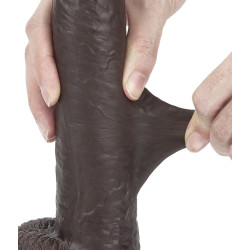 LoveToy SlidingSkin Gode Sliding Skin 17 x 4.2cm Marron